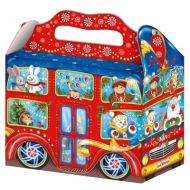 Новогодний подарок 1500г. Двухэтажный автобус (люкс) + новогодний сувенир в подарок