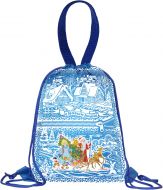 1200 - 1500г. упаковка новогодняя Рюкзак - мешок Синий