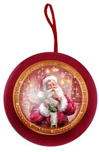 150 - 250г. упаковка Шарик на елку Дед Мороз ― Новогодние подарки и упаковка 2024 - 25 купить