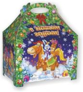 Новогодний подарок 800г. Ларец с лошадкой (экстра) + новогодний сувенир в подарок 